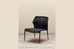 Miniature Triana black metal lounge chair 1