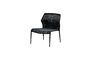 Miniature Triana black metal lounge chair Clipped