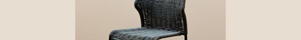 Material Details Triana grey metal chair