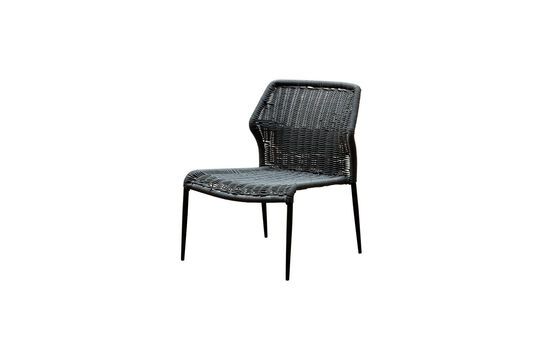 Triana grey metal lounge chair