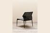 Miniature Triana grey metal lounge chair 3