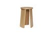 Miniature Tripler light oak veneer stool 1