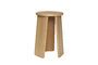 Miniature Tripler light oak veneer stool Clipped