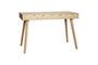 Miniature Tripple light oak veneer desk Clipped