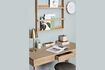 Miniature Tripple light oak veneer desk 2