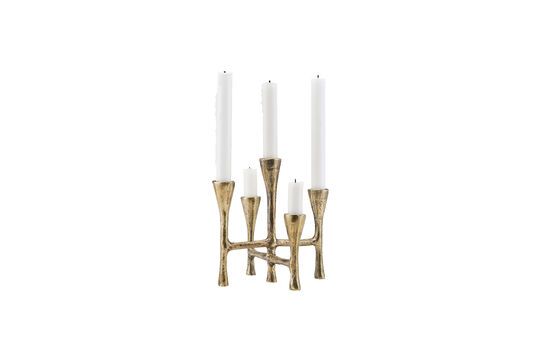 Tristy gold aluminum candlestick Clipped