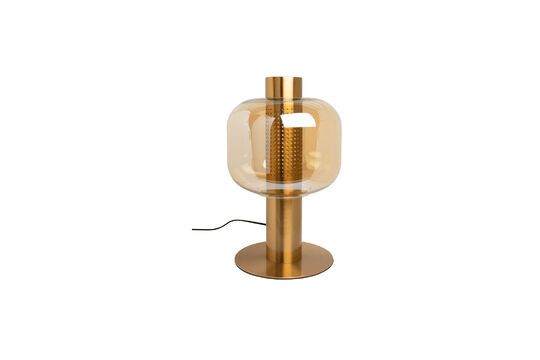 Tuba gold metal table lamp Clipped