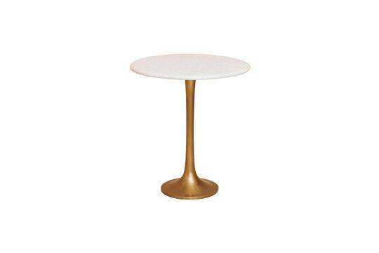 Tulipa white and gold marble side table Clipped