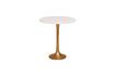 Miniature Tulipa white and gold marble side table 3