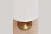 Miniature Tulipa white and gold marble side table 5