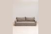 Miniature Turia 3-seater sofa in taupe fabric 1