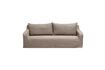 Miniature Turia 3-seater sofa in taupe fabric 3