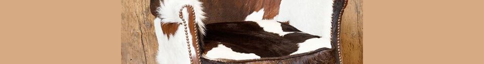 Material Details Turner brown cowhide armchair