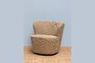 Miniature Tweedy orange tweed armchair 1