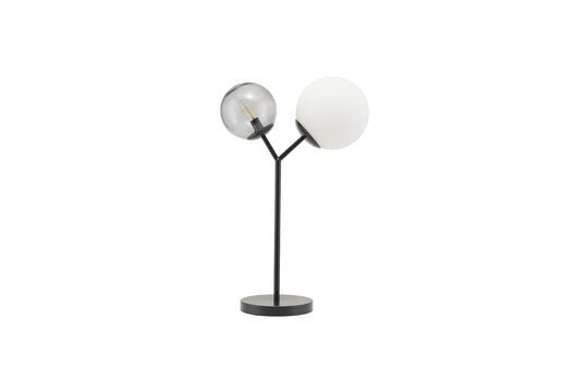 Twice black metal table lamp Clipped