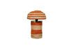 Miniature Uluwatu table lamp in beige and orange natural fiber 5