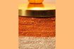 Miniature Uluwatu table lamp in beige and orange natural fiber 4