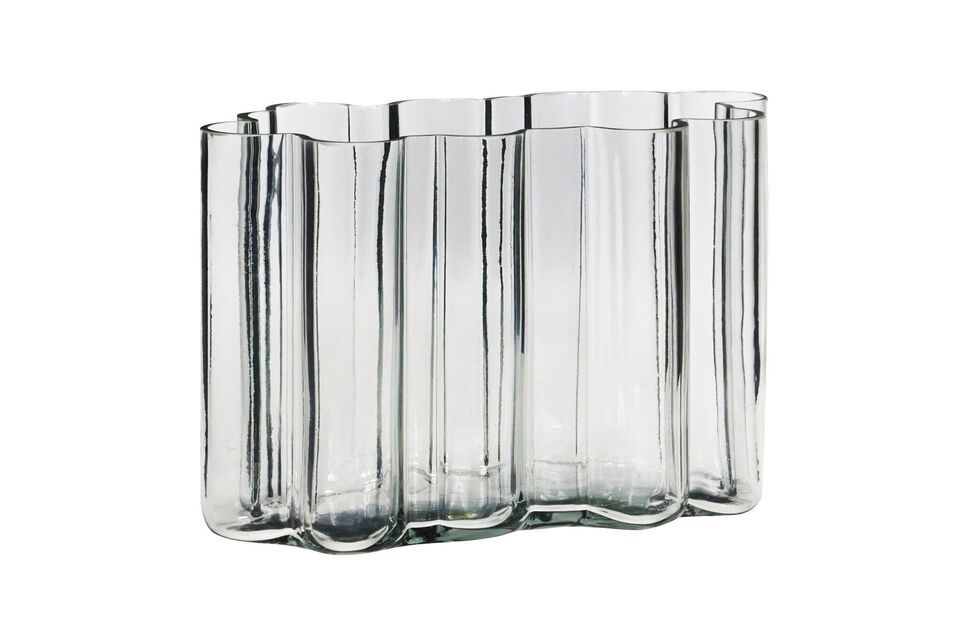 Umber clear glass vase Hübsch