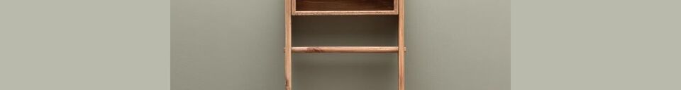 Material Details Utah dark wood shelf