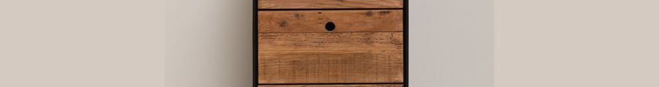 Material Details Utah light wood chest of drawers