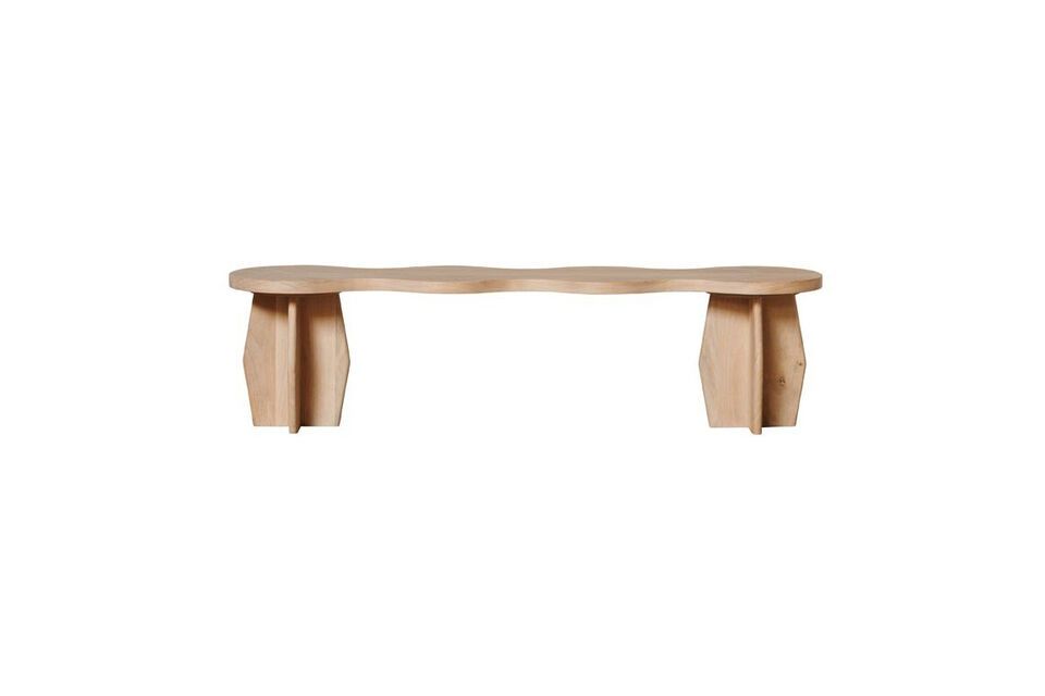 Discover elegance and practicality combined in our mango wood bench