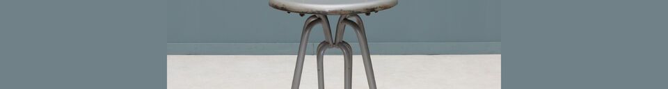 Material Details Valéry grey metal chair