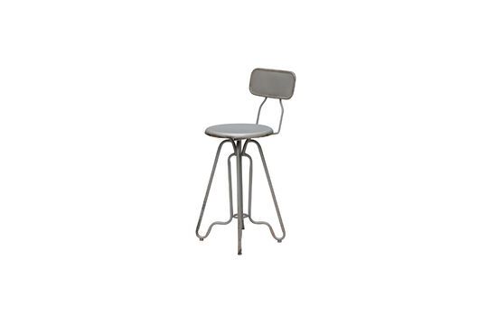 Valéry grey metal chair Clipped