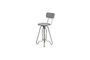 Miniature Valéry grey metal chair Clipped