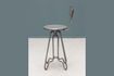 Miniature Valéry grey metal chair 4