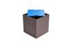 Miniature Vault brown and blue ash wood side table 7