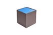 Miniature Vault brown and blue ash wood side table 8