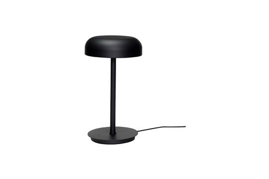 Velo black metal table lamp Clipped