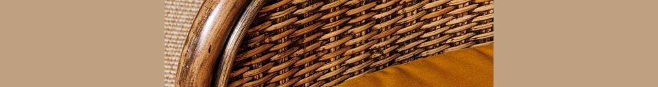 Material Details Veracruz brown rattan armchair