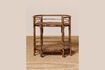 Miniature Veracruz brown rattan console table 1