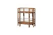 Miniature Veracruz brown rattan console table 3