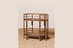 Miniature Veracruz brown rattan console table 2