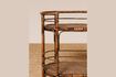 Miniature Veracruz brown rattan console table 4