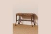 Miniature Veracruz brown rattan desk 1