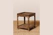 Miniature Veracruz brown rattan side table 1