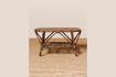 Miniature Veracruz oval coffee table in brown rattan 3