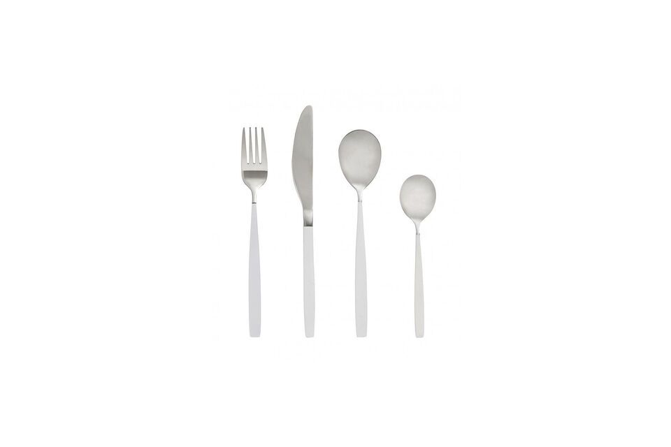 The modern and sleek design of this set brings an incomparable style to your table