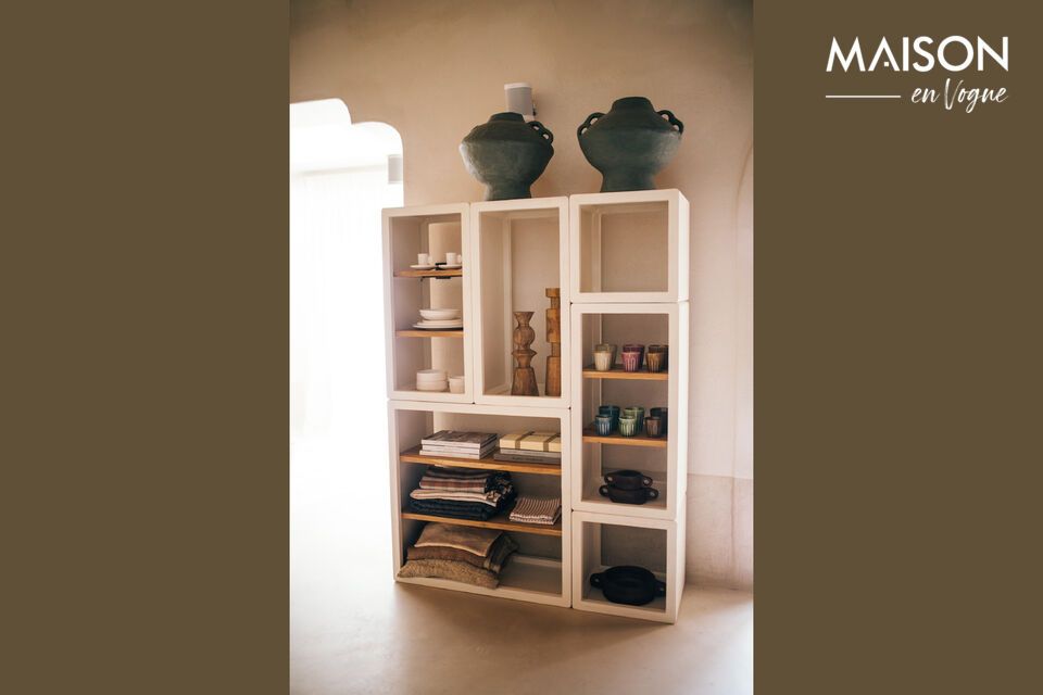 Discover the Verona Shelf, a modular storage solution that combines elegance and versatility