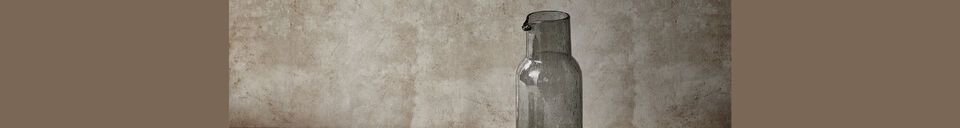 Material Details Vico dark grey glass decanter