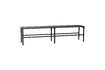 Miniature Villa black stainless steel double bench 1