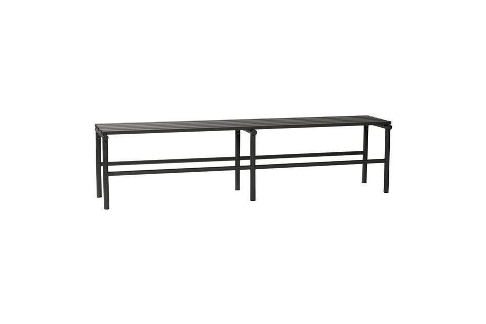 Villa black stainless steel double bench Hübsch