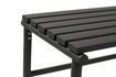 Miniature Villa black stainless steel double bench 6