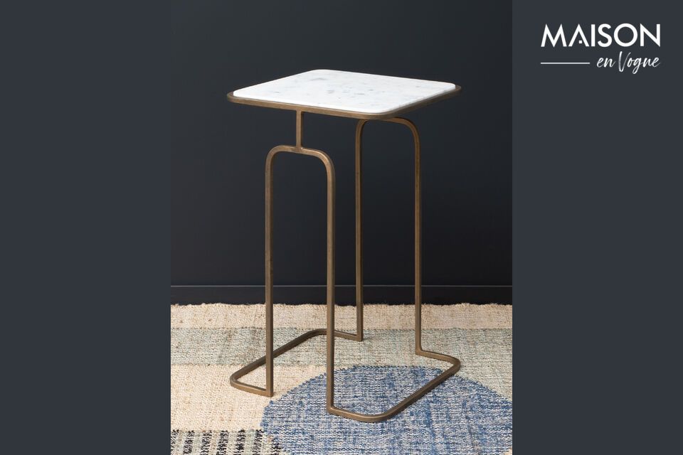 Wagner copper metal side table Chehoma