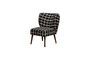 Miniature Waka black wooden armchair Clipped