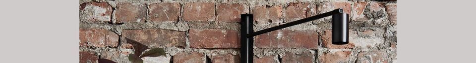 Material Details Wall lamp in black Norm steel