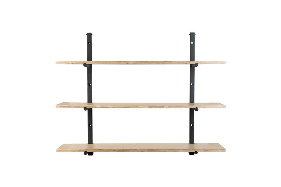 Wall shelf in brown wood Bundy Zuiver